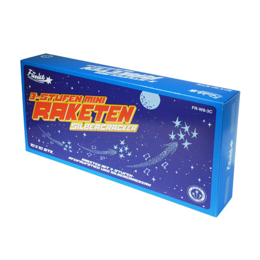 Funke 3-traps Mini-Raketten Zilvercracker