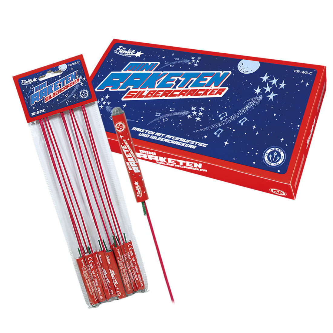 Mini Raketen Silbercracker (100 Stück)