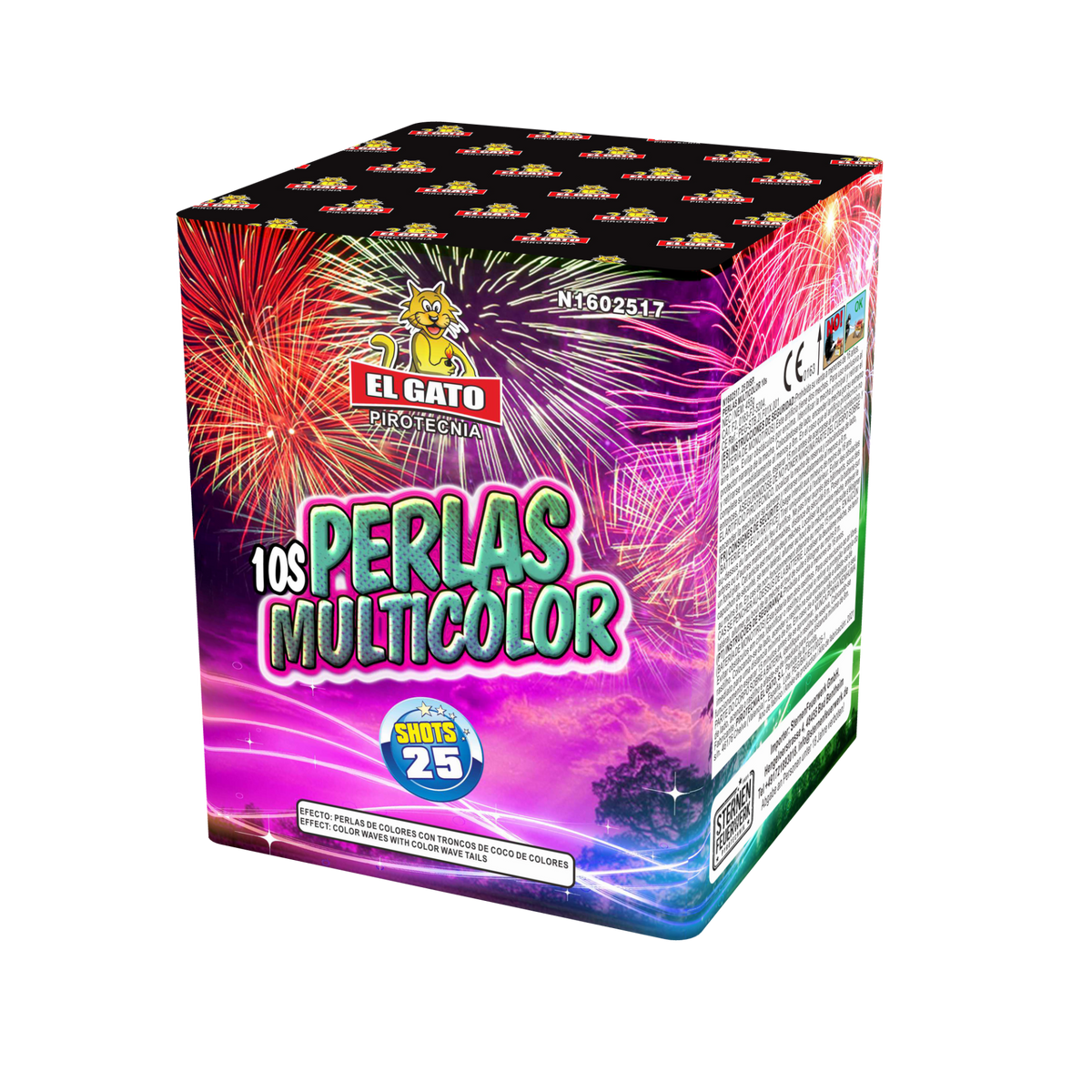 El Gato Perlas Multicolor 10s